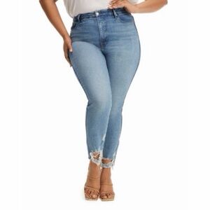 Good American Good Curve Skinny Crop Jeans - Plus Size